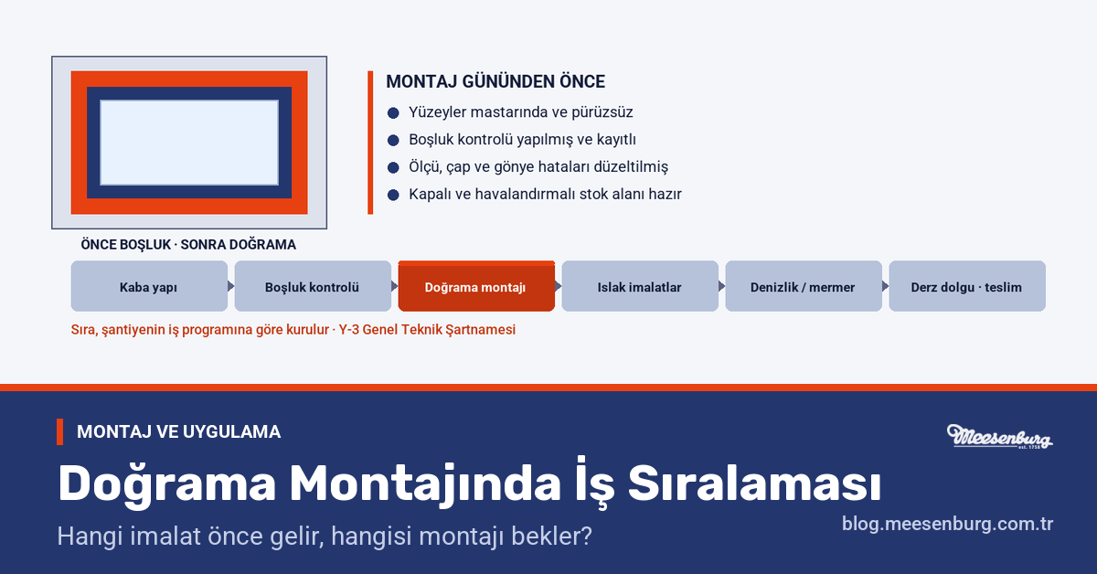 Doğrama Montajında İş Sıralaması: Hangi İmalat Önce Gelir?